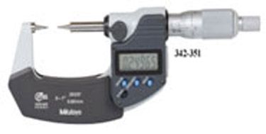 0-1in / 0-25.4mm Point Micrometerw/30°Digital w/SPC output