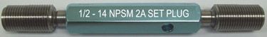 3/8 - 18 NPSM 2A Go Thread Set Plug Gage - P.D. .6