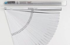 Inch Feeler Gauge Set - Style FG - 25 Blades - 1/2"W - 24"L  - Stainless Steel