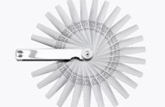 Inch Feeler Gauge Set - Style FG - 26 Blades - 1/2"W - 1/4" Tapered - 3"L